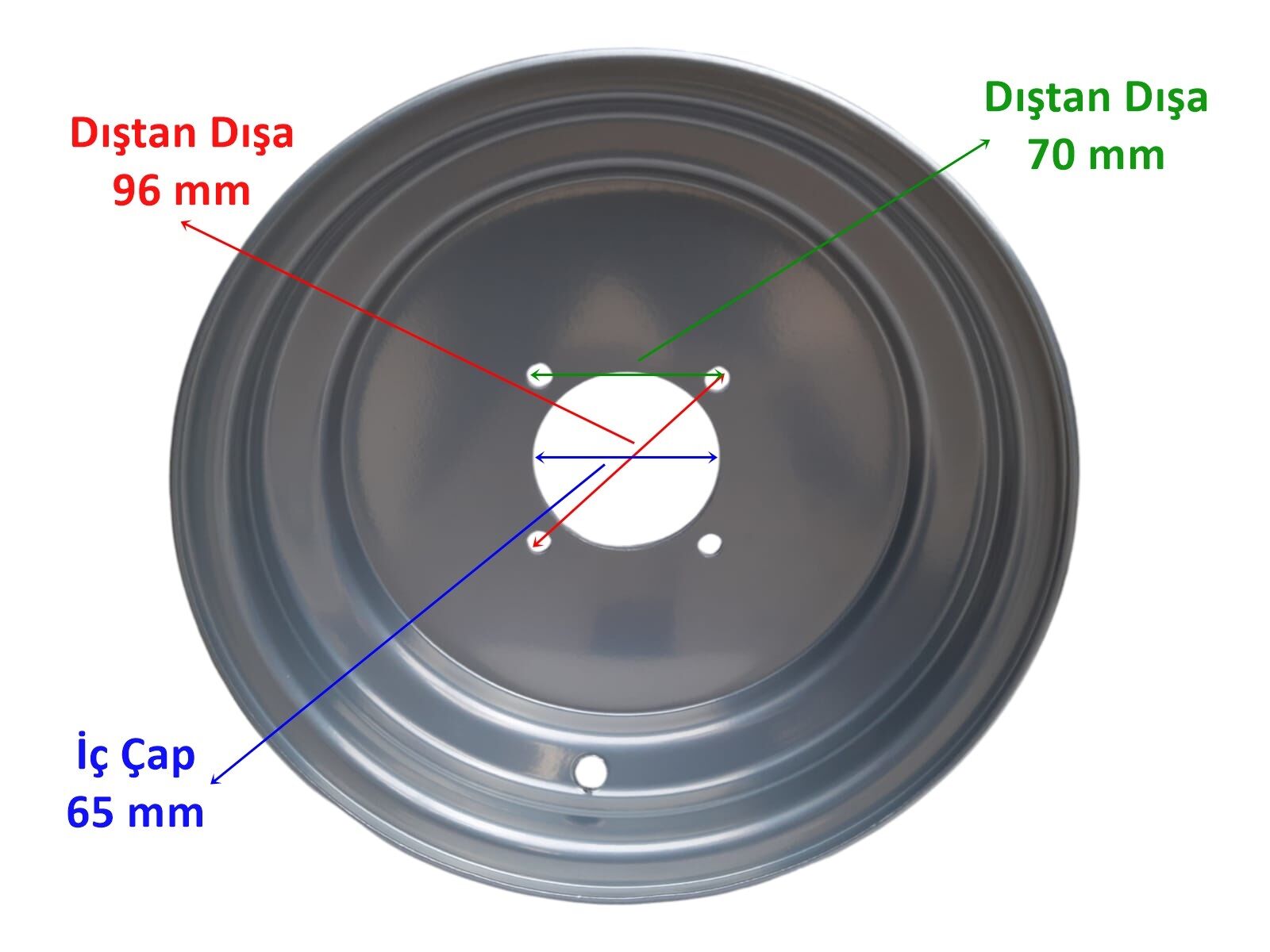 ATV 150-200 ÖN JANT GRİ (21-7-10) (22-7-10)